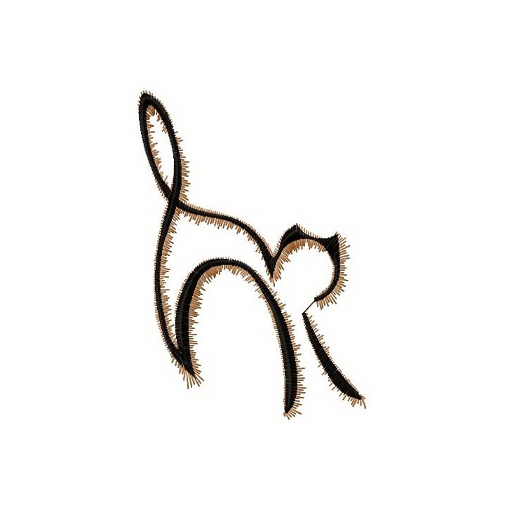 Cat sketch 2 embroidery design - Embroidery Design