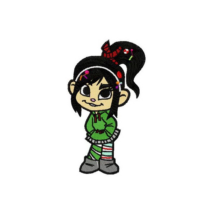 Vanellope Von Schweetz 2 embroidery design - Embroidery Design