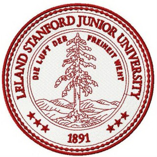 Leland Stanford Junior University logo embroidery design - Embroidery Design