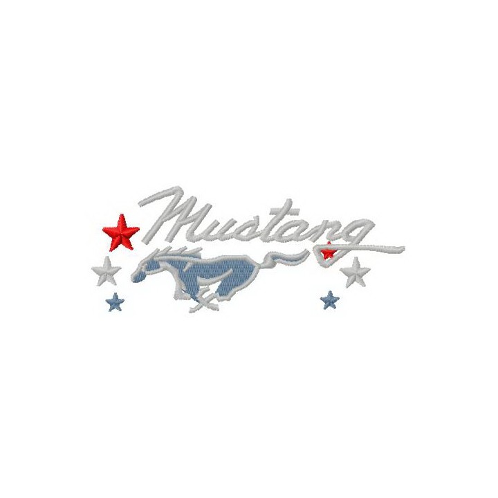 Mustang logo 2 embroidery design - Embroidery Design