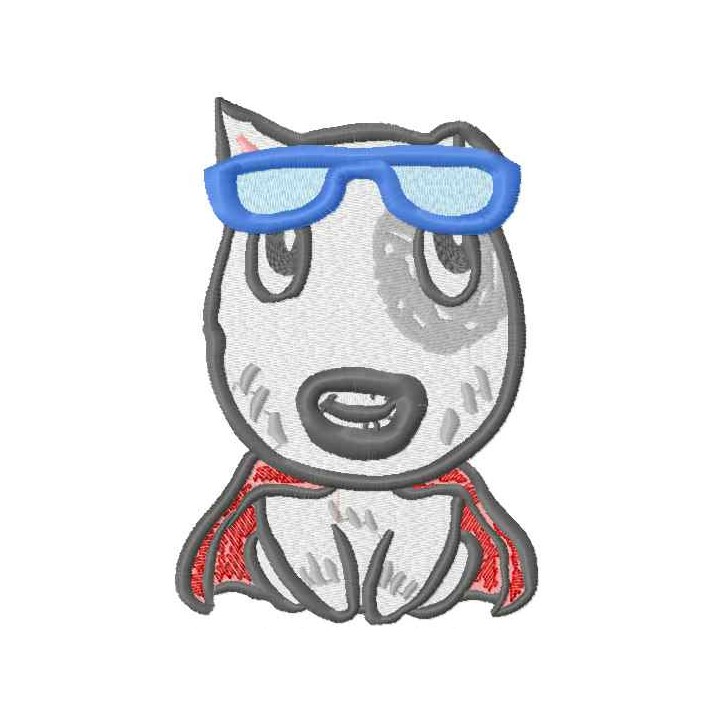 Dog a hero embroidery design - Embroidery Design