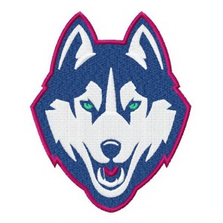 Connecticut Huskies logo 3 embroidery design - Embroidery Design