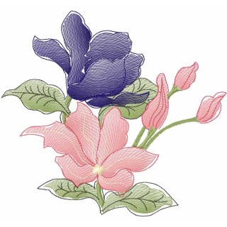 Flower 47 embroidery design - Embroidery Design