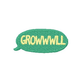 Growwwll embroidery design - Embroidery Design