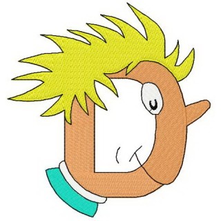 Dr. Seuss alphabet letter D embroidery design - Embroidery Design