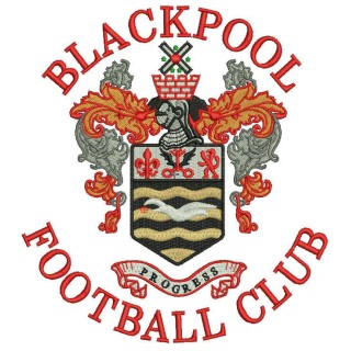 Blackpool football club logo embroidery design - Embroidery Design