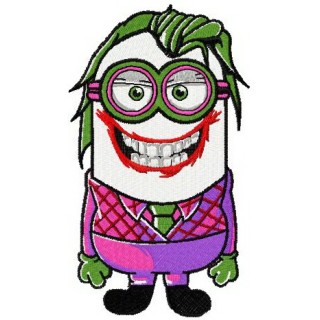Minion Joker embroidery design - Embroidery Design