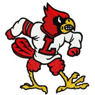 Louie the Cardinal embroidery design - Embroidery Design