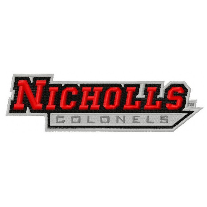 Nicholls State Colonels logo 2 embroidery design - Embroidery Design