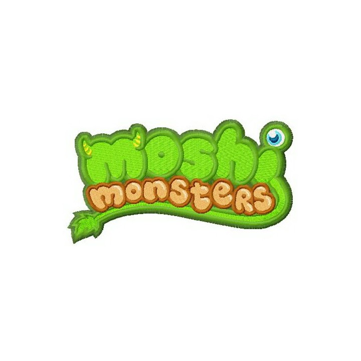 Moshi monsters logo embroidery design - Embroidery Design