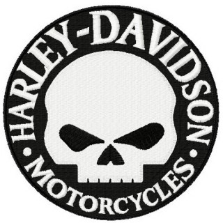 Harley Davidson Willie G logo embroidery design - Embroidery Design