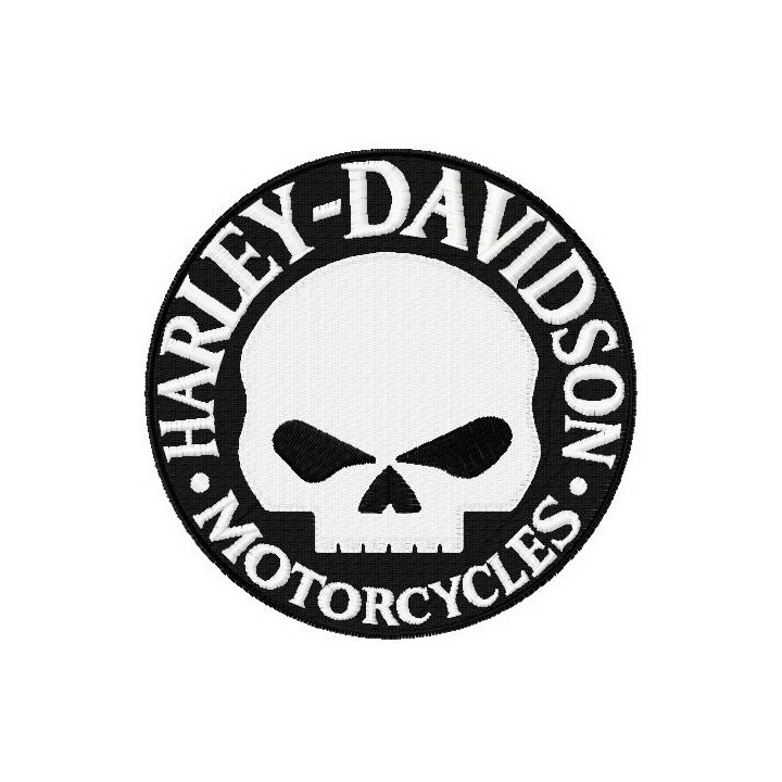 Harley Davidson Willie G logo embroidery design - Embroidery Design