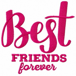 Best friends forever 2 embroidery design - Embroidery Design