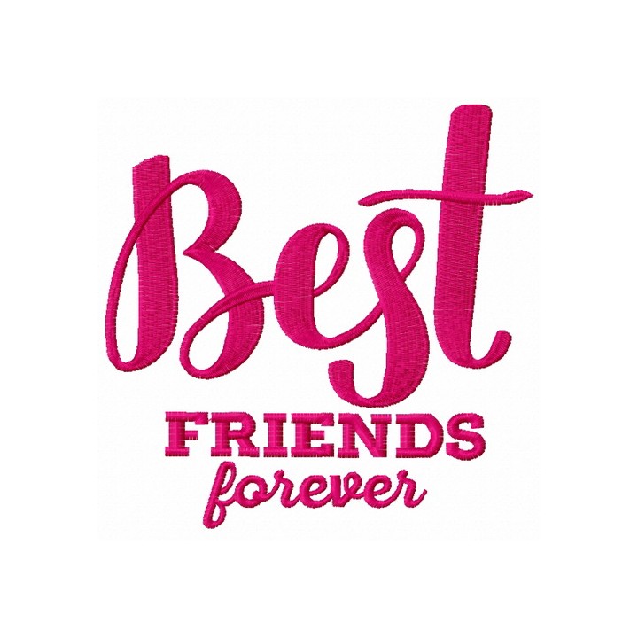 Best friends forever 2 embroidery design - Embroidery Design