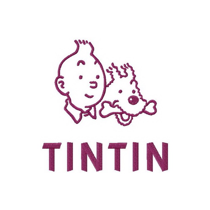 Tintin embroidery design - Embroidery Design