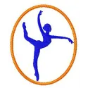 Gymnastics 3 embroidery design featuring dynamic gymnast motifs, perfect for stitching on sports apparel and accessories.