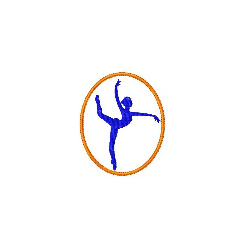Gymnastics 3 embroidery design featuring dynamic gymnast motifs, perfect for stitching on sports apparel and accessories.