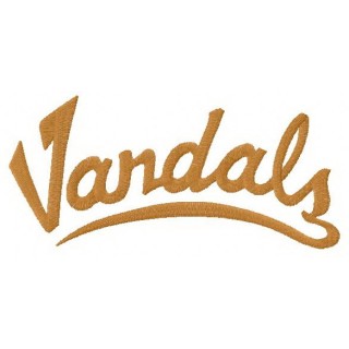 Idaho Vandals logo 3 embroidery design - Embroidery Design