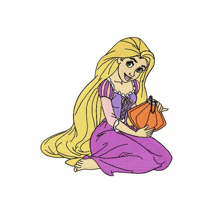 Rapunzel 2 embroidery design - Embroidery Design