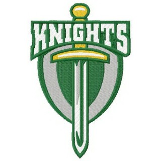 Northeastern Knights logo embroidery design - Embroidery Design
