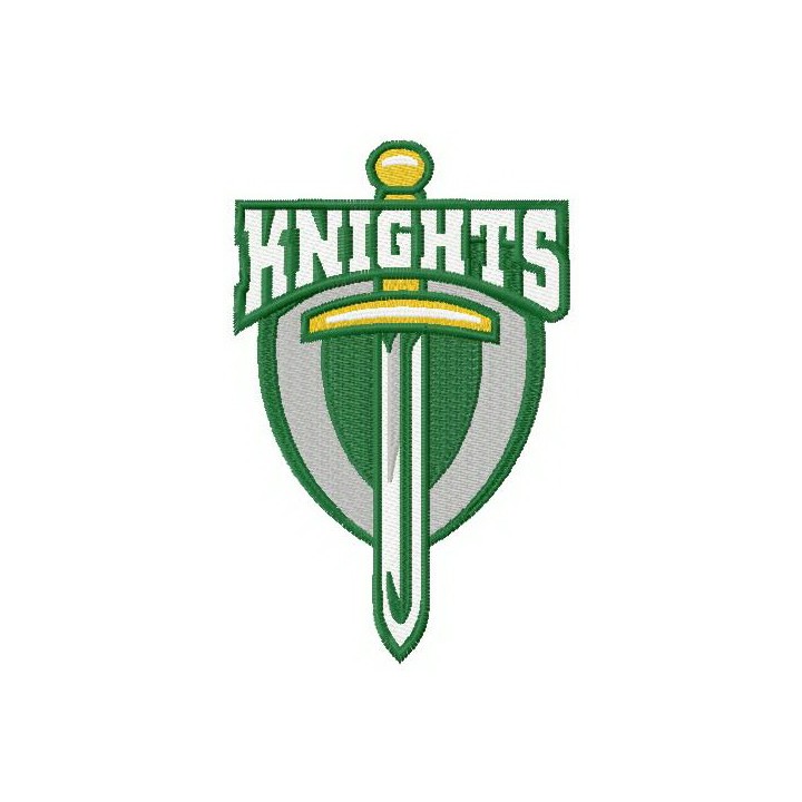 Northeastern Knights logo embroidery design - Embroidery Design