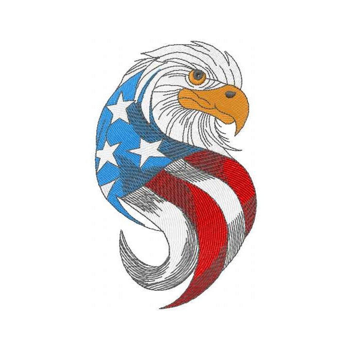 American Eagle 3 embroidery design - Embroidery Design