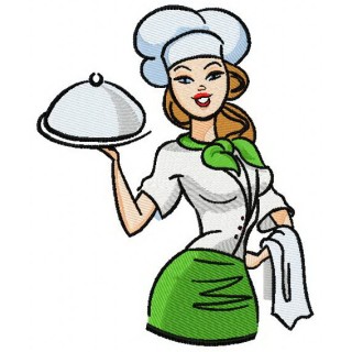 Waiter 2 embroidery design - Embroidery Design