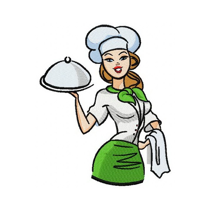 Waiter 2 embroidery design - Embroidery Design