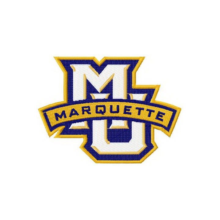 Marquette Golden Eagles logo embroidery design - Embroidery Design