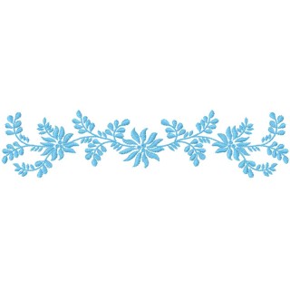 Blue decoration 2 embroidery design - Embroidery Design