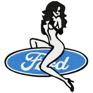 Ford sexy logo embroidery design - Embroidery Design
