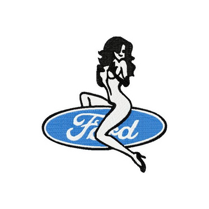 Ford sexy logo embroidery design - Embroidery Design