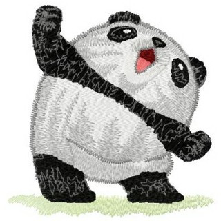 Panda yamns embroidery design - Embroidery Design