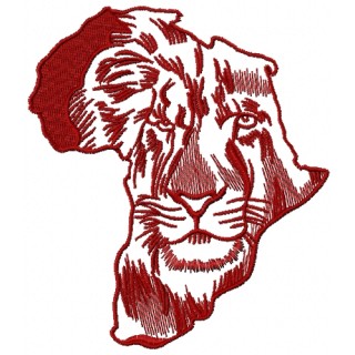 Lion Africa embroidery design - Embroidery Design