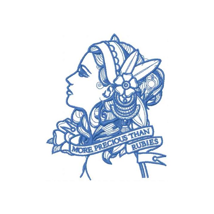 More precious than rubies 2 embroidery design - Embroidery Design