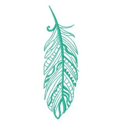 Preview of Feather 16 embroidery design showcasing intricate stitching patterns for creative projects
