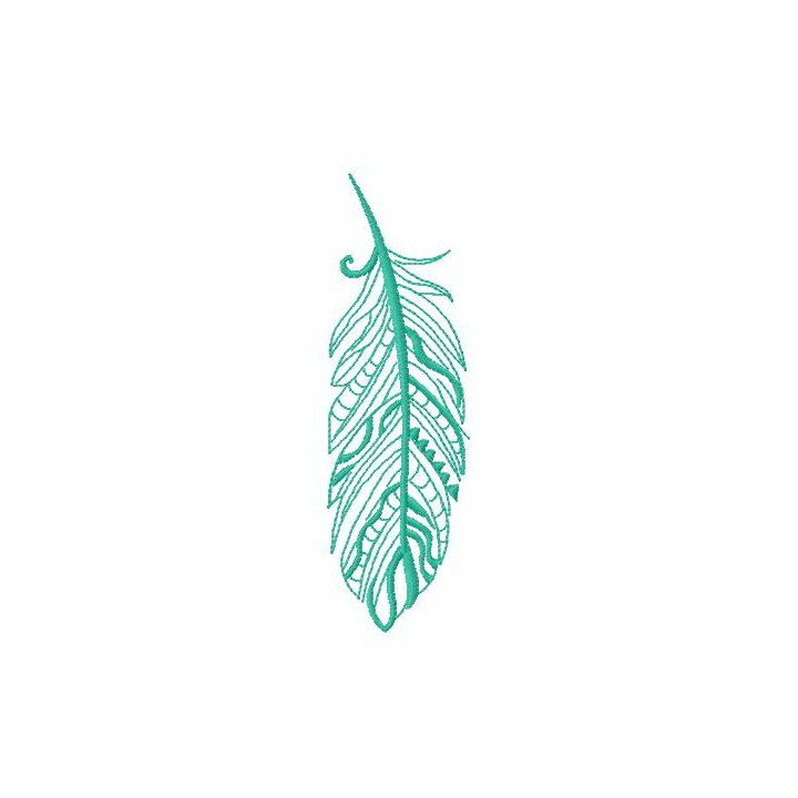 Feather 16 embroidery design - Embroidery Design