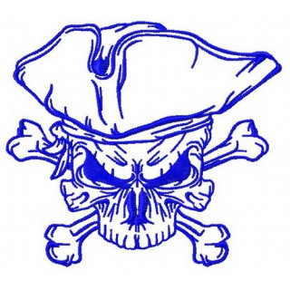 Jolly Roger 3 embroidery design - Embroidery Design