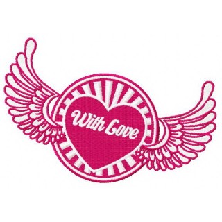 With love 3 embroidery design - Embroidery Design