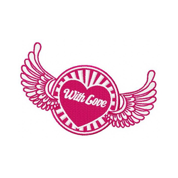 With love 3 embroidery design - Embroidery Design