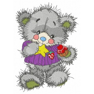 Teddy's birthday 3 embroidery design - Embroidery Design