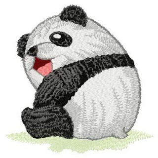 Baby panda embroidery design - Embroidery Design