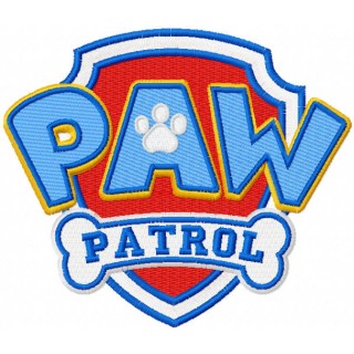 Paw Patrol logo embroidery design - Embroidery Design