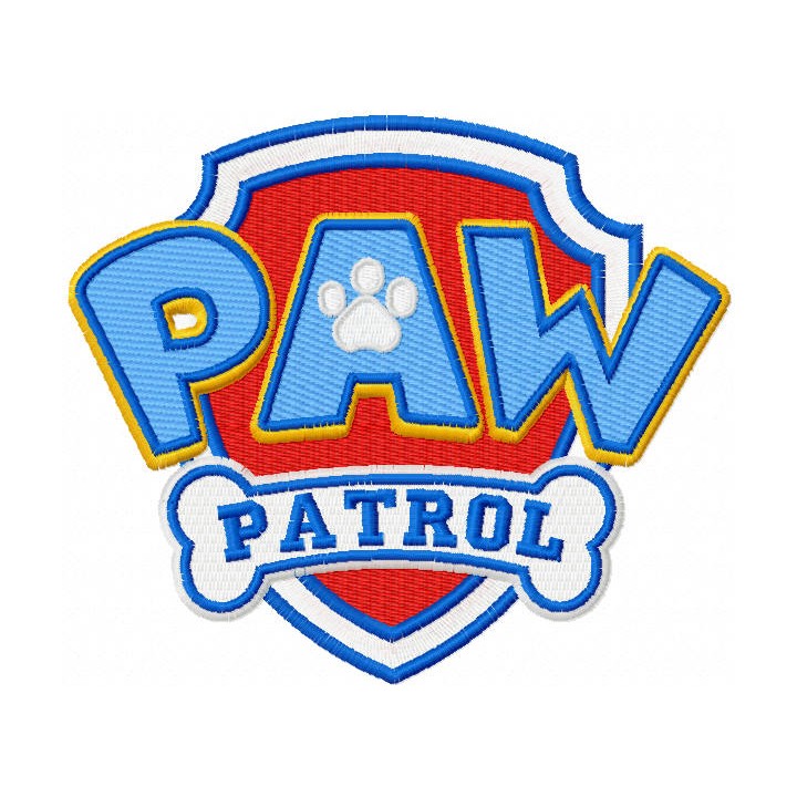 Paw Patrol logo embroidery design - Embroidery Design