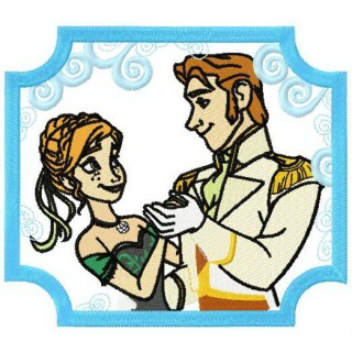 Anna and Hans embroidery design - Embroidery Design
