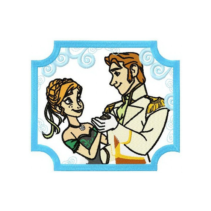 Anna and Hans embroidery design - Embroidery Design