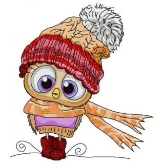 It's windy, Bird embroidery design - Embroidery Design