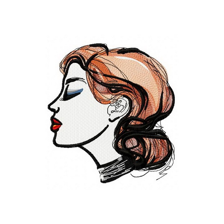 Makeup 3 embroidery design - Embroidery Design