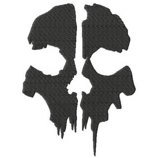 Call of Duty Ghosts logo embroidery design - Embroidery Design