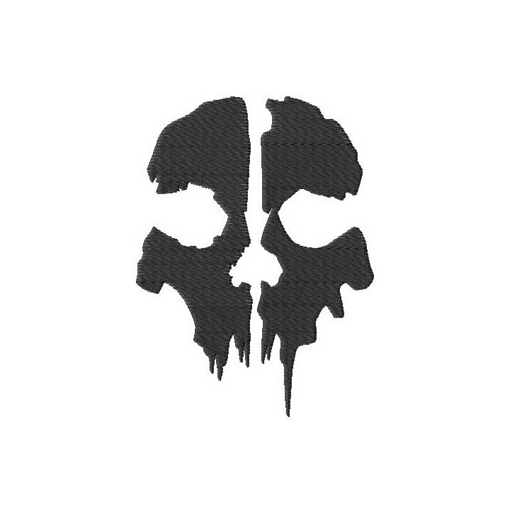 Call of Duty Ghosts logo embroidery design - Embroidery Design